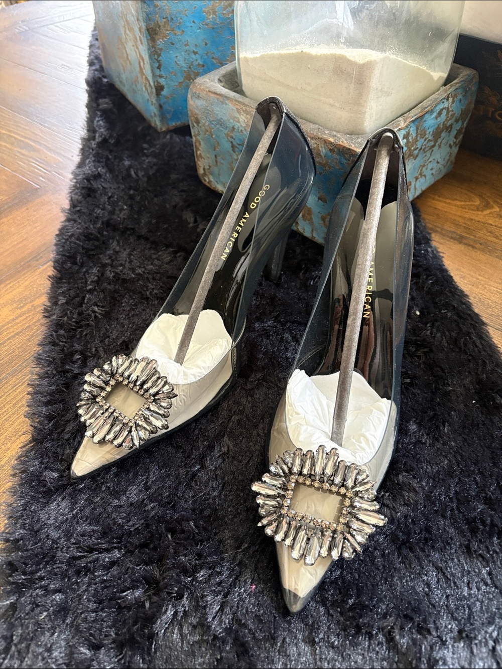 Good American Cinder-F*Cking-Rella Pump NIB Size 8